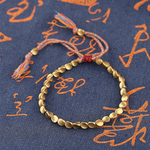 Load image into Gallery viewer, Hand Braided Copper Bead Bracelet
