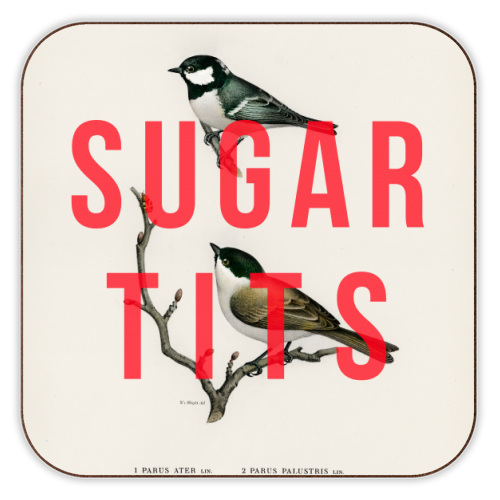 'Sugar Tits' Coaster by the 13 Prints