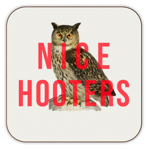 'Nice Hooters' Coaster by the 13 Prints