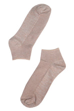 Load image into Gallery viewer, Women's Glitter Anklet Socks - Beige