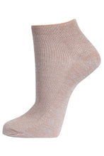 Load image into Gallery viewer, Women's Glitter Anklet Socks - Beige