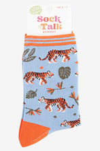 Load image into Gallery viewer, Women's Bamboo Socks - Blue Tiger