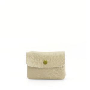 Leather Coin Holder - Nude