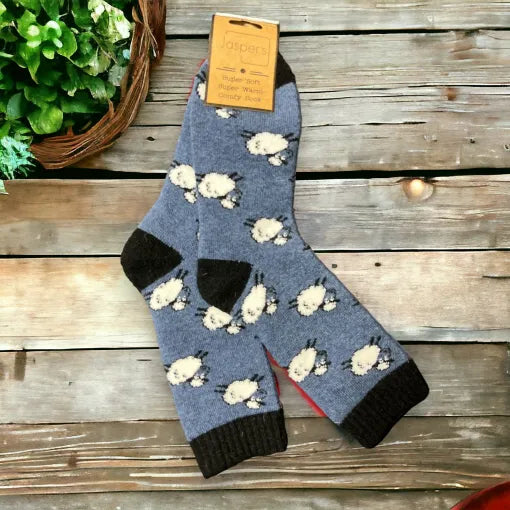 Navy Soft Sheep Super Cosy Men’s Socks