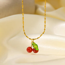 Load image into Gallery viewer, Cherry Pendant Necklace in Gold
