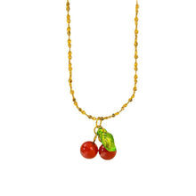 Load image into Gallery viewer, Cherry Pendant Necklace in Gold
