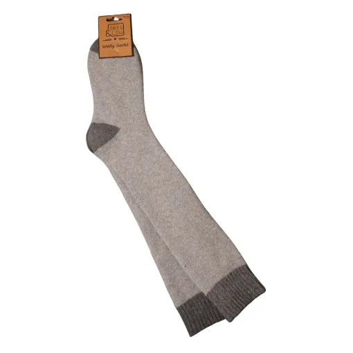 Ladies Grey Super Cosy Knee High Socks