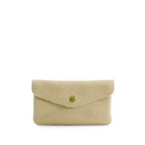 Leather Coin Purse - Nude