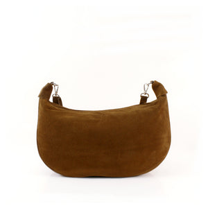 Suede Shoulder Bag - Tan